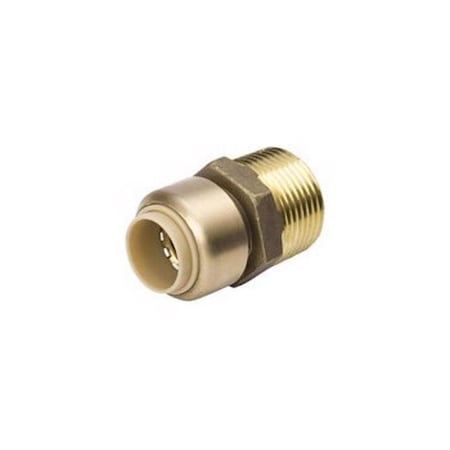 Bk Products B&K Proline Push to Connect 1/2 in. PTC X 3/4 in. D MPT Brass Reducing Adapter 6630-134